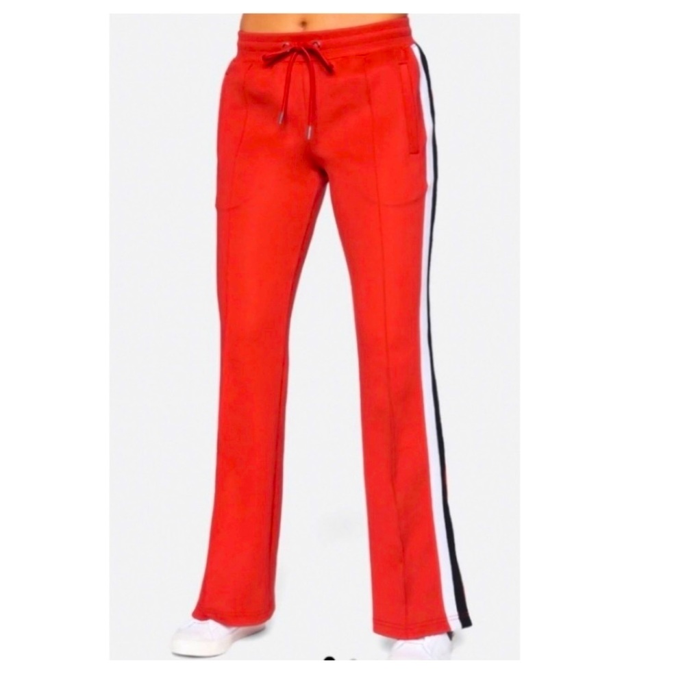 Pam & Gela Red (with white and blue stripes) Track Pants
